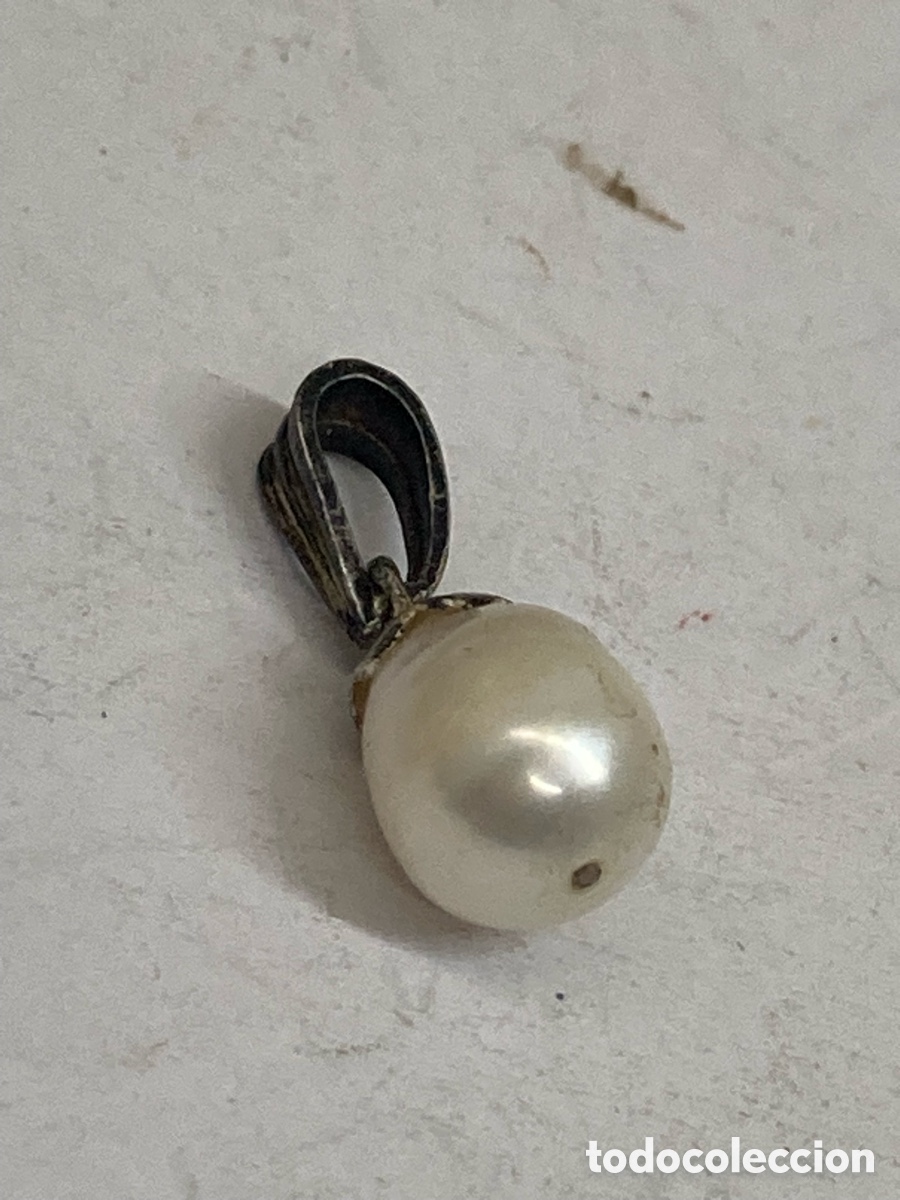 Joyeria: Colgante de plata y perla C636