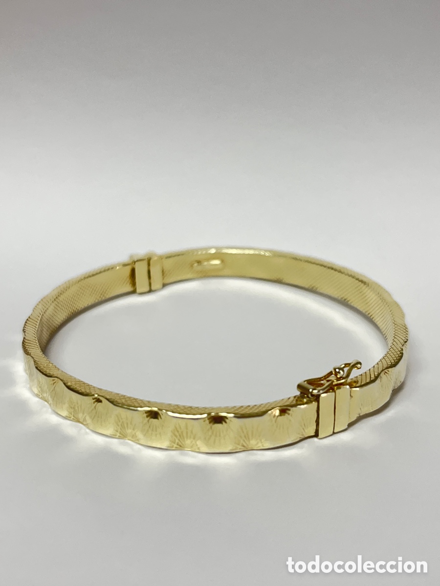 Joyeria: Pulsera de plata chapada de oro /Pul412 - Foto 2