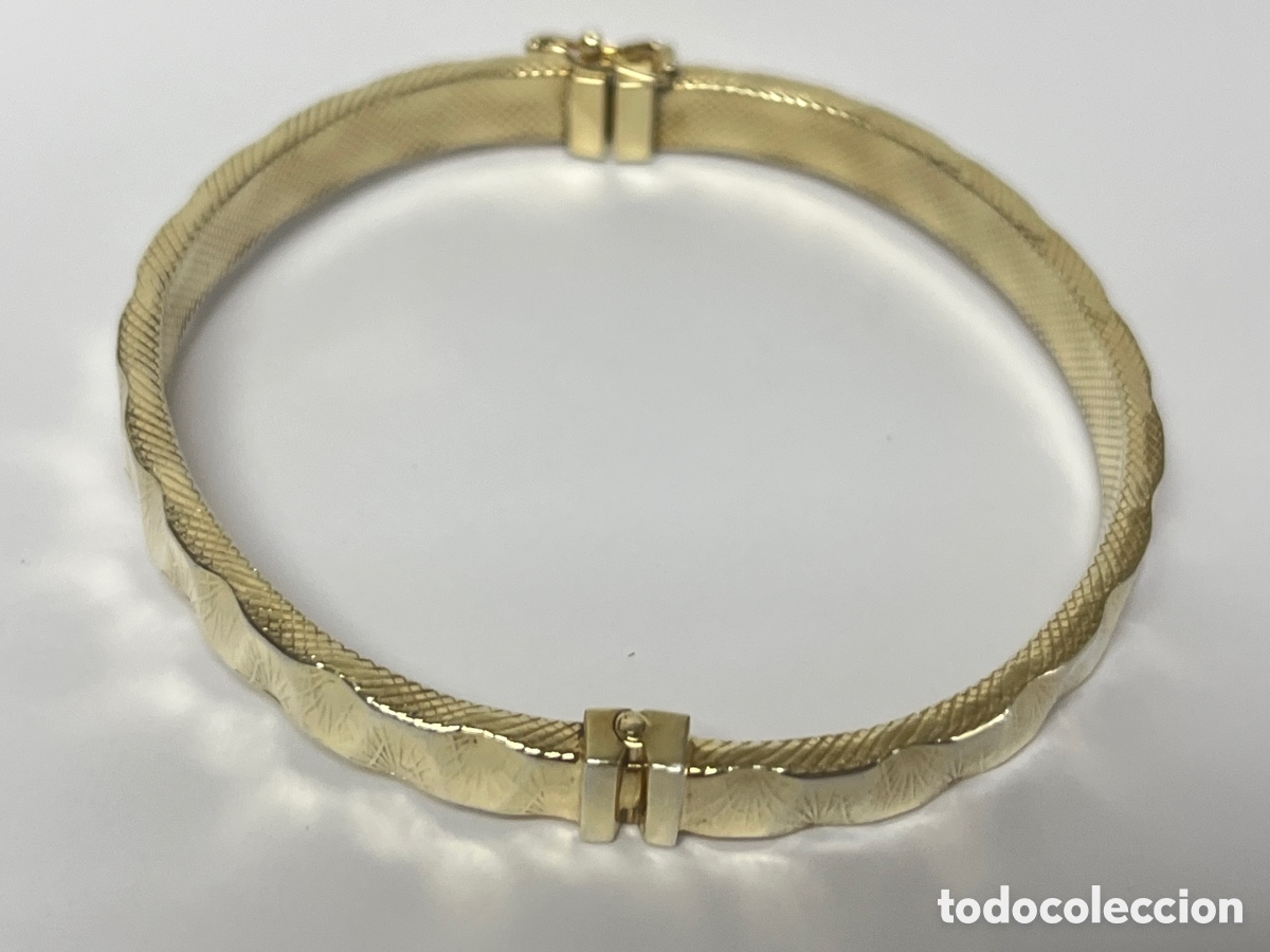 Joyeria: Pulsera de plata chapada de oro /Pul412 - Foto 5