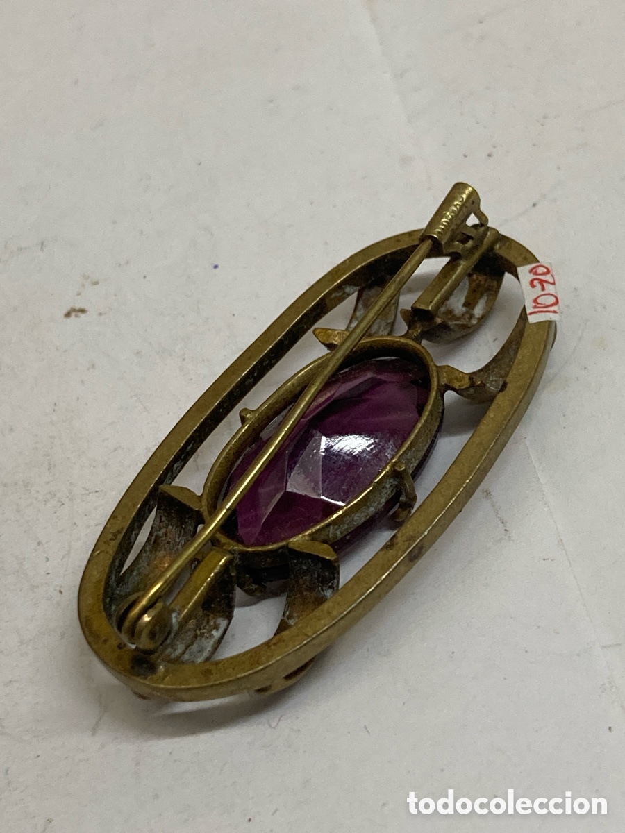 Joyeria: Broche de laton engastado B237 - Foto 2