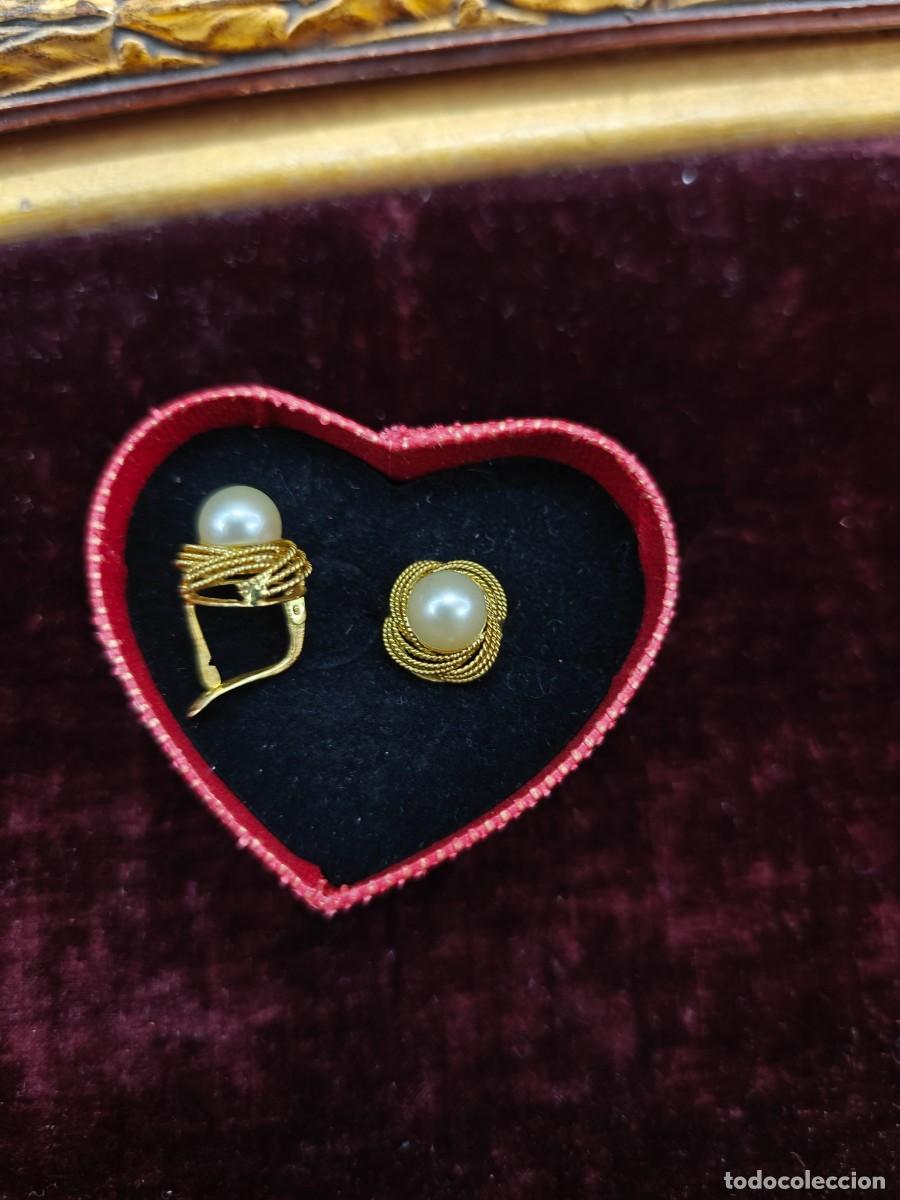 Joyeria: Pendientes oro amarillo y perla central - Foto 2