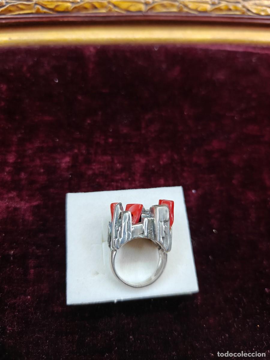 Joyeria: Anillo de plata y metal. - Foto 2