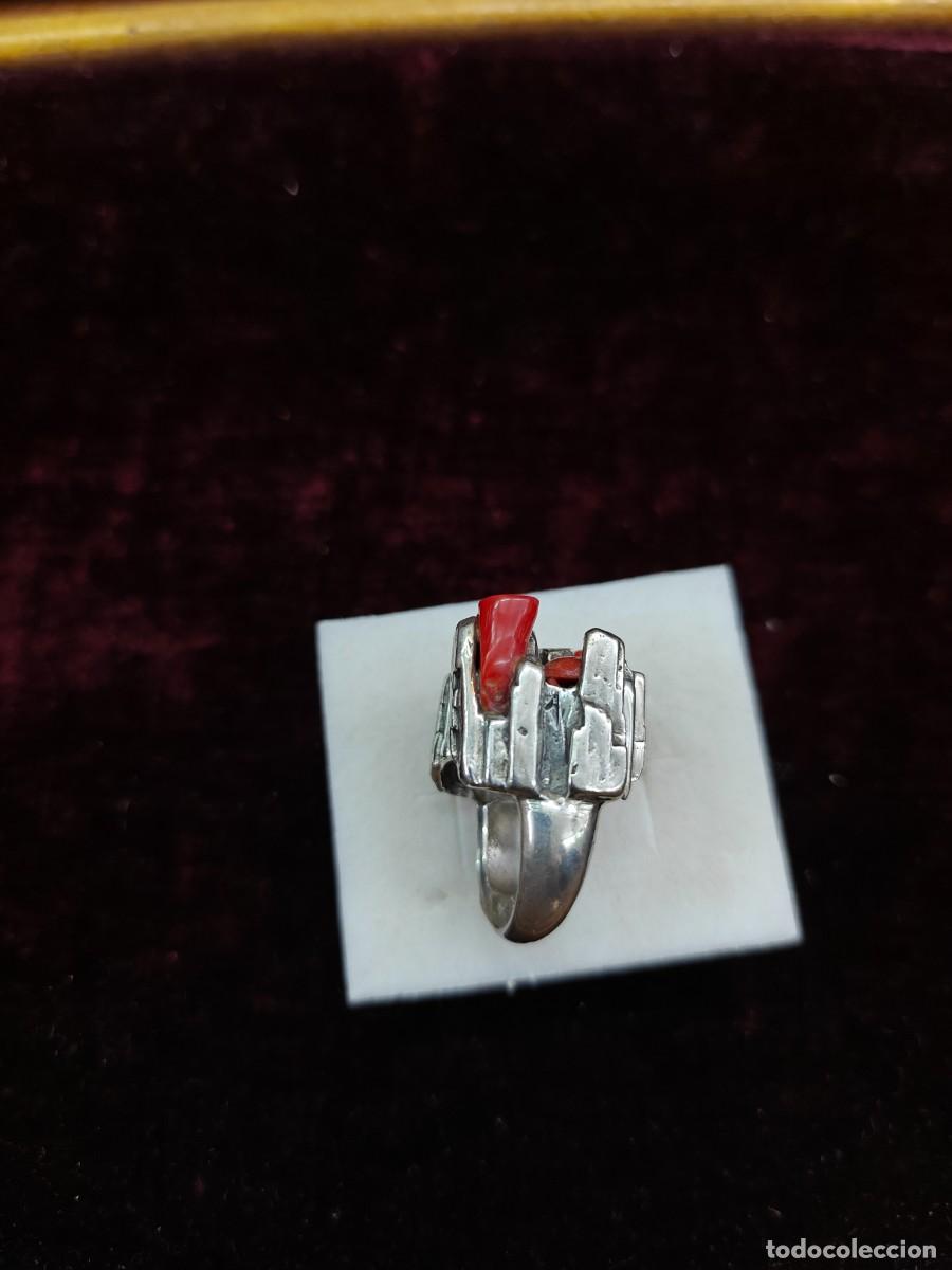 Joyeria: Anillo de plata y metal. - Foto 4