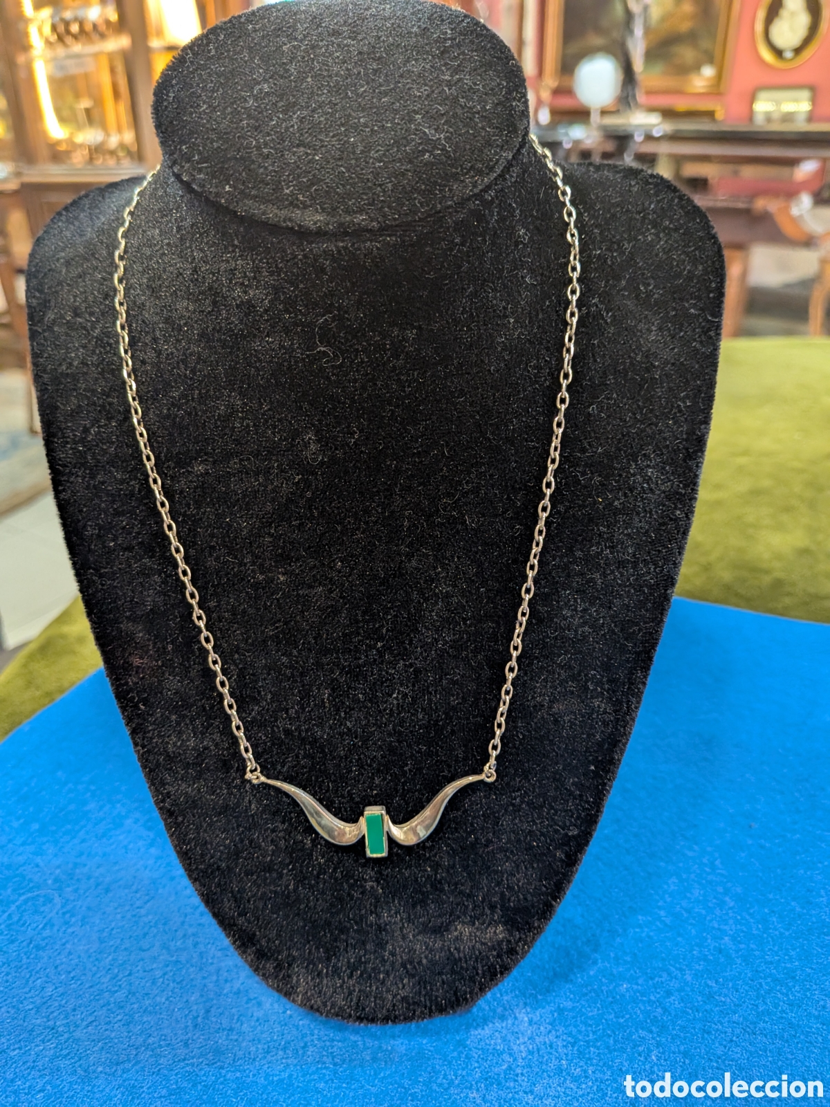 Joyeria: colgante gargantilla vintage en plata. REF-2680