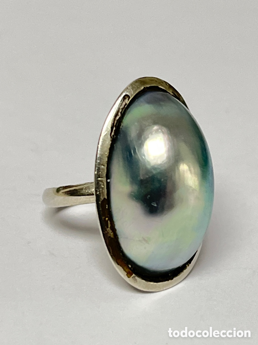 Joyeria: Anillo de plata y perla filipina /S510 - Foto 7