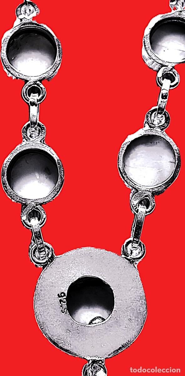 Joyeria: Collar-Gargantilla Plata con piedras Larimar. - Foto 3