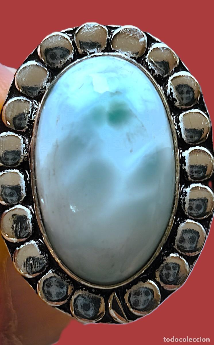 Joyeria: Anillo Plata con piedra Larimar. - Foto 2