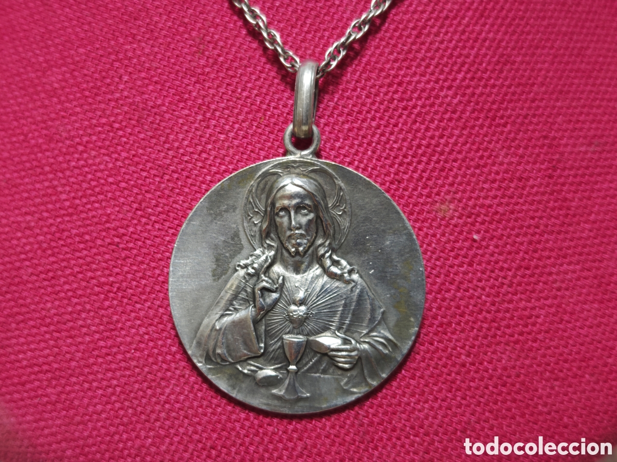 Joyeria: Cristo muy grande antiguo 1911 plata - Foto 6