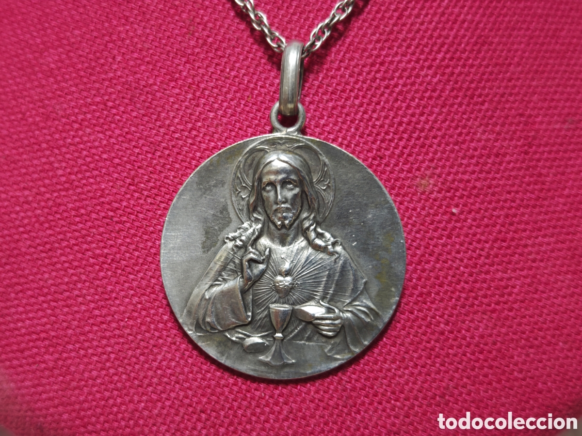 Joyeria: Cristo muy grande antiguo 1911 plata - Foto 7