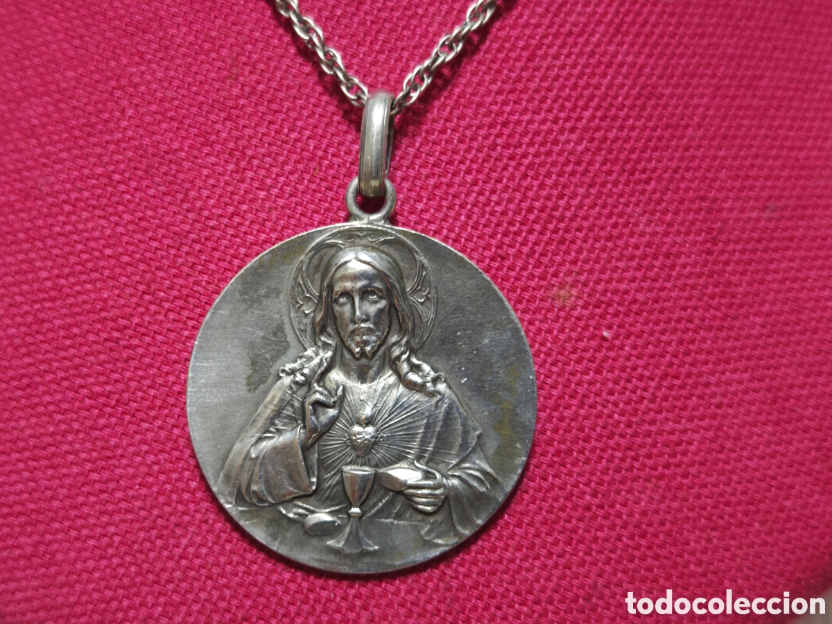 Joyeria: Cristo muy grande antiguo 1911 plata - Foto 8