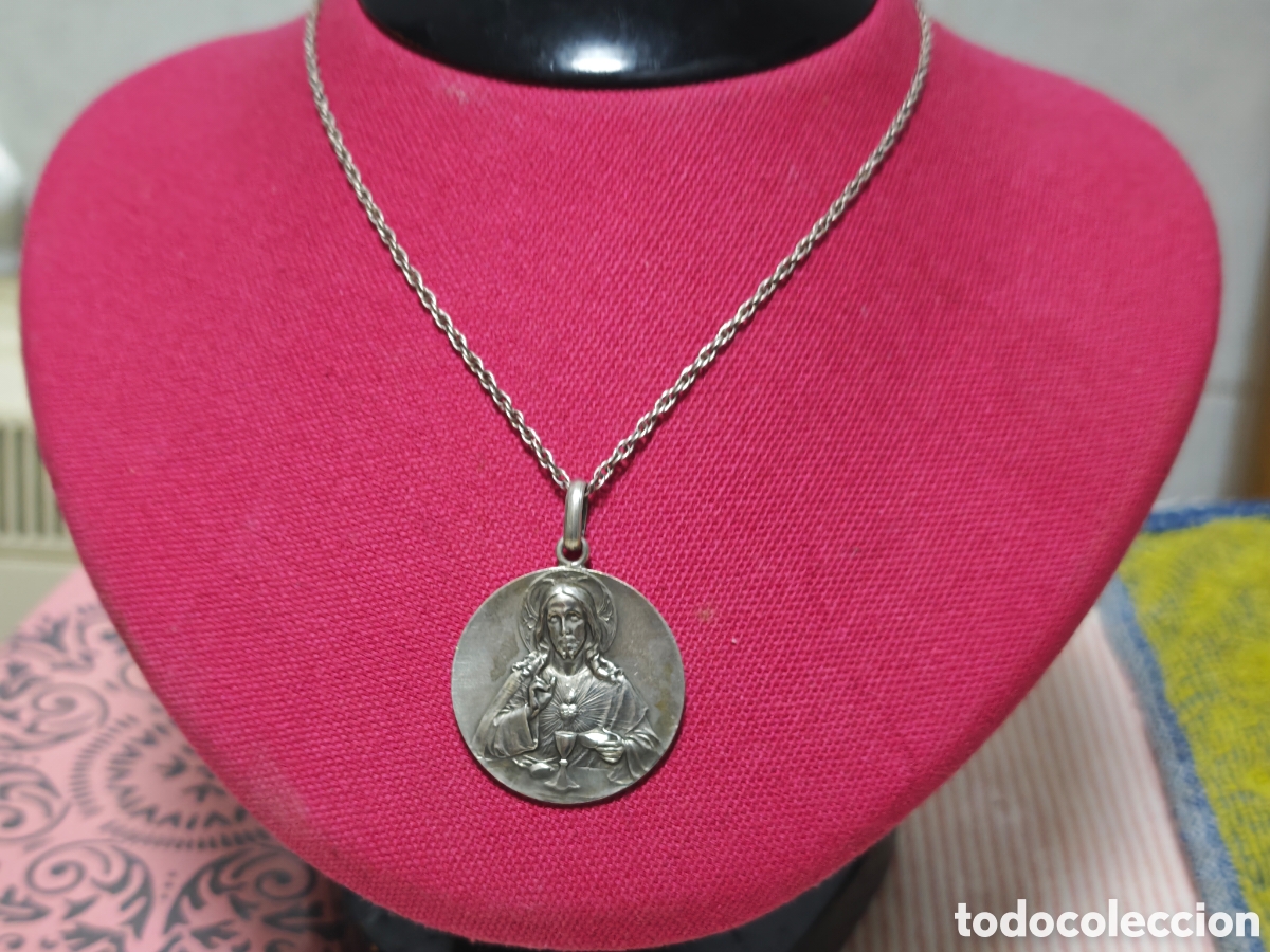 Joyeria: Cristo muy grande antiguo 1911 plata - Foto 9