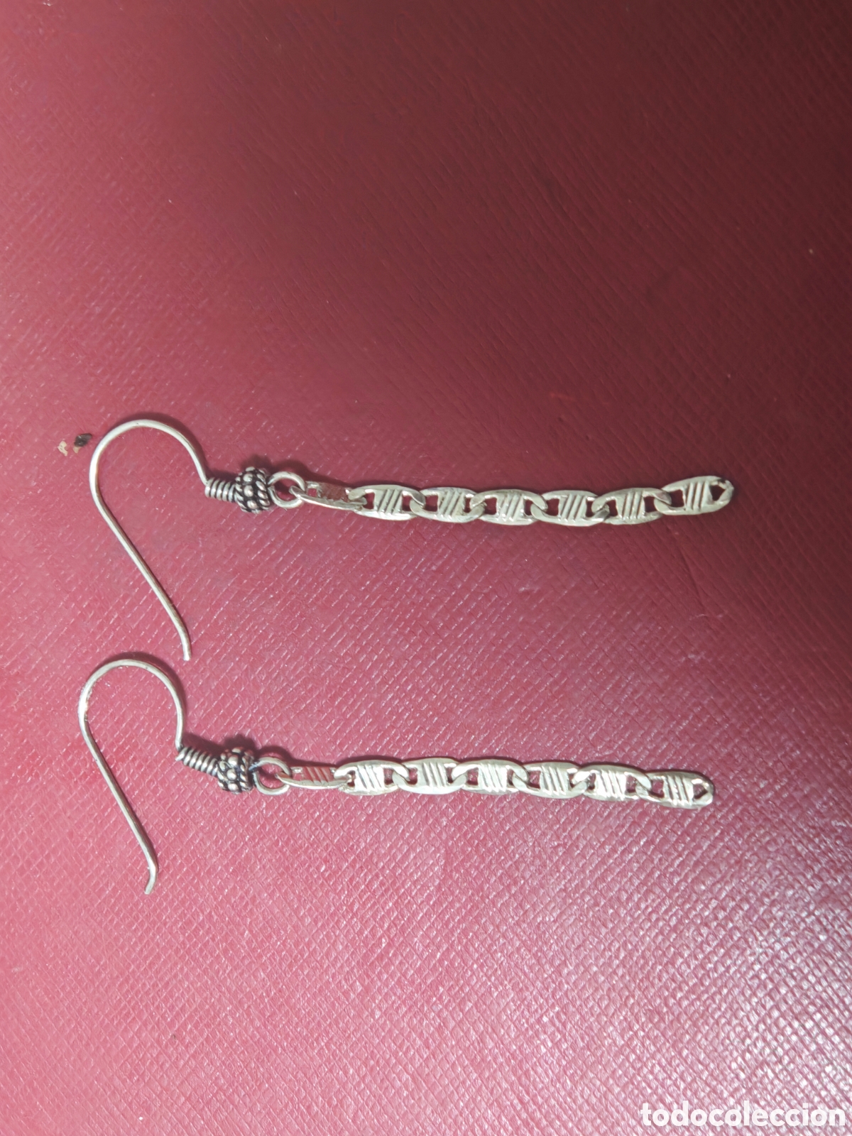 Joyeria: Pendientes largos de plata de ley - Foto 4