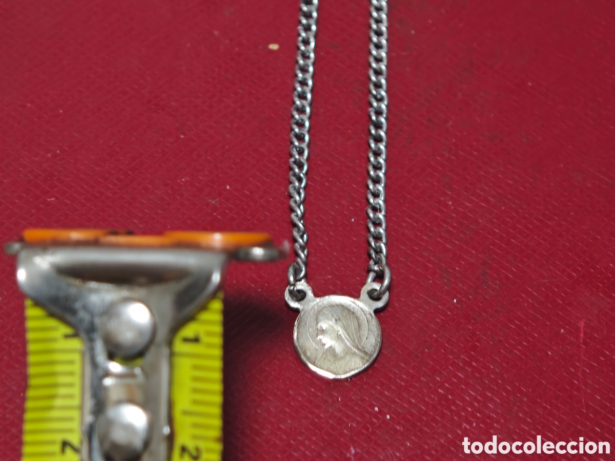 Joyeria: Gargantilla en plata de ley con la Virgen - Foto 2