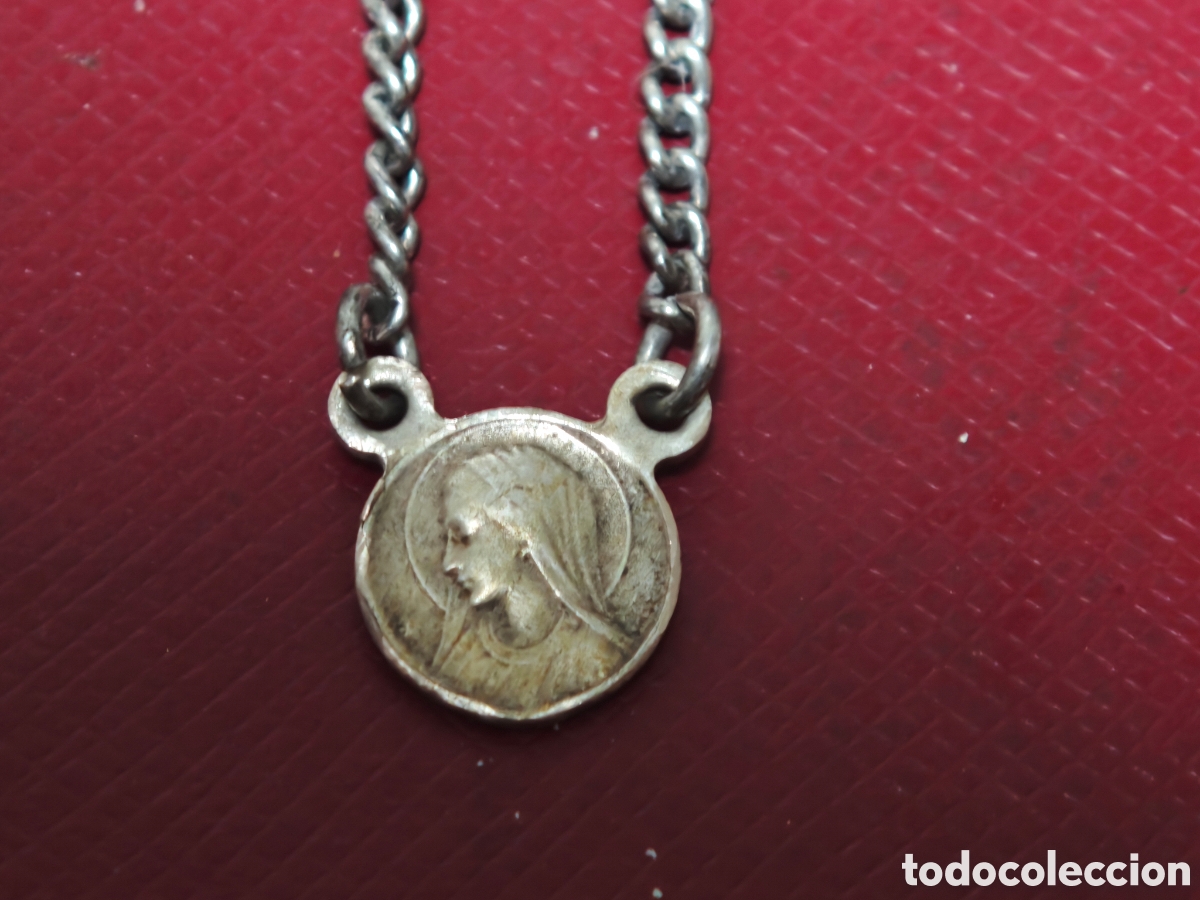 Joyeria: Gargantilla en plata de ley con la Virgen - Foto 1