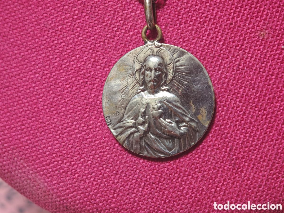 Joyeria: Escapulario de la Virgen y Jes&uacute;s en plata de ley - Foto 2