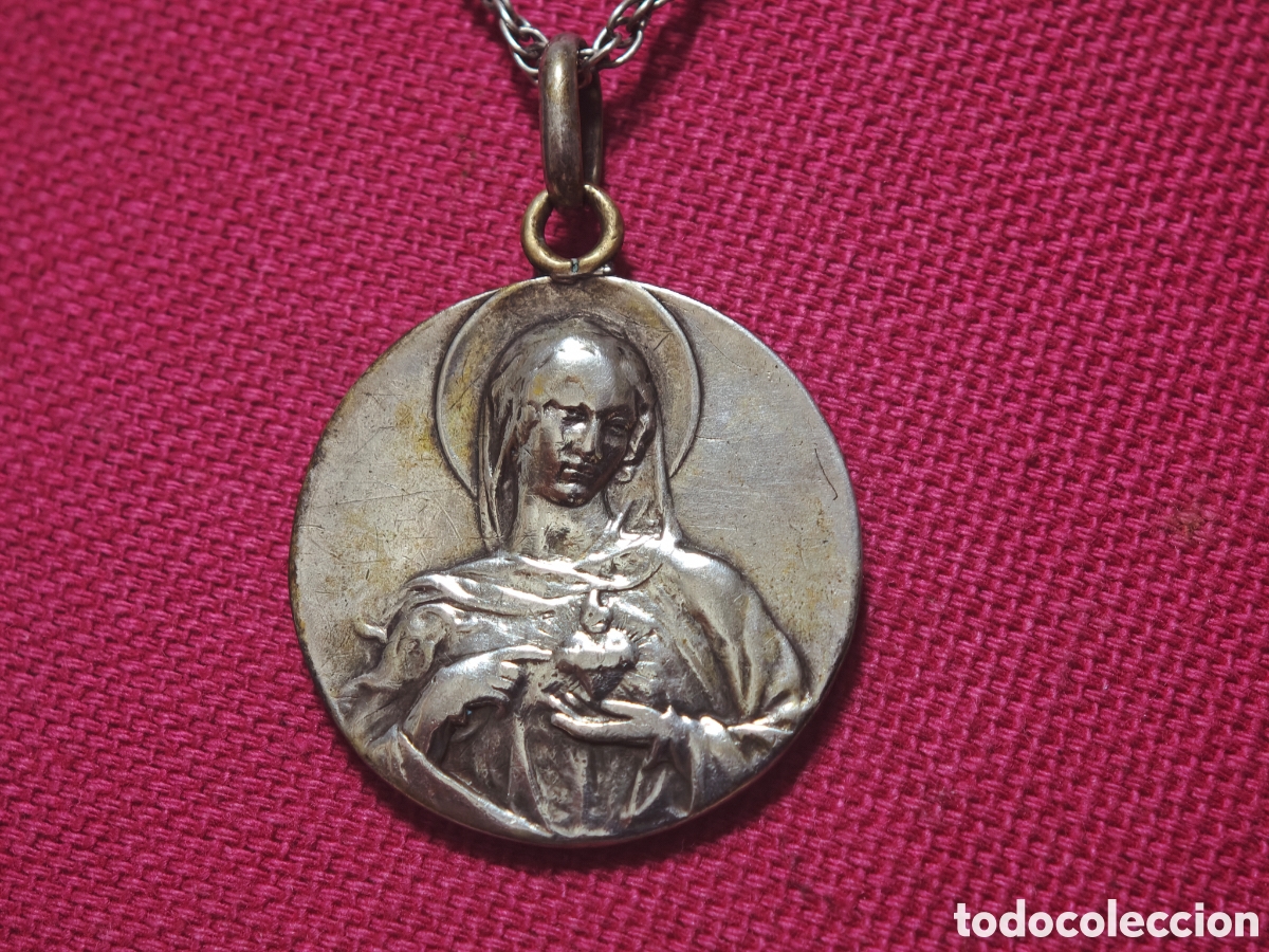 Joyeria: Escapulario de la Virgen y Jes&uacute;s en plata de ley - Foto 1