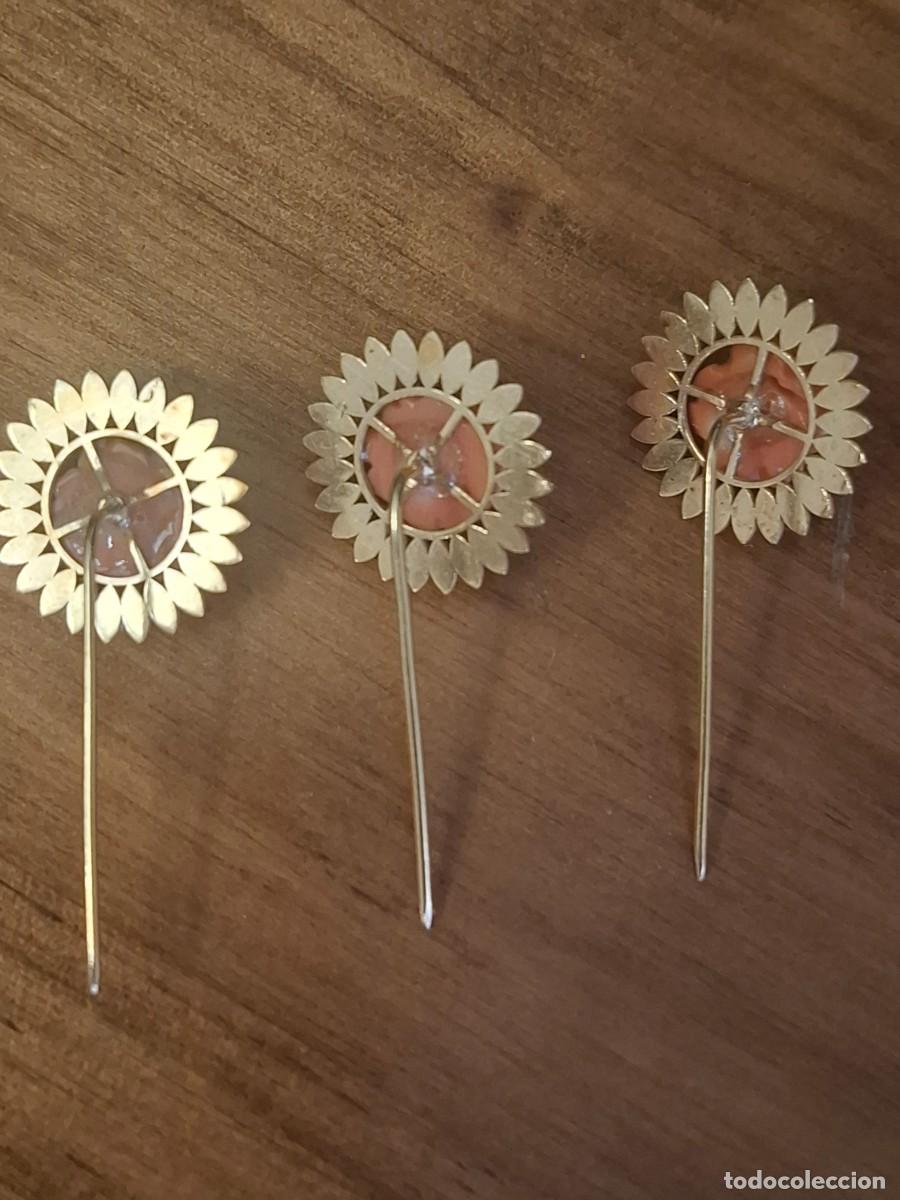 Joyeria: JUEGO DE ALFILERES ORO Y CORAL - Foto 5