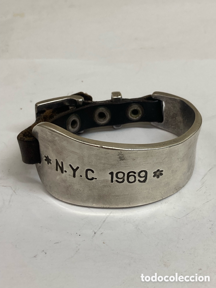 Joyeria: Pulsera de bisuter&iacute;a metal y cuero