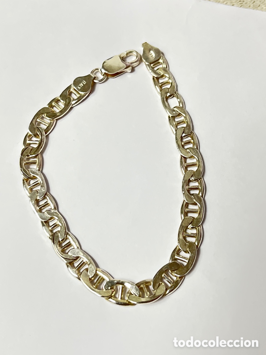 Joalharia: Pulsera de caballero tipo ancla de plata Pul413