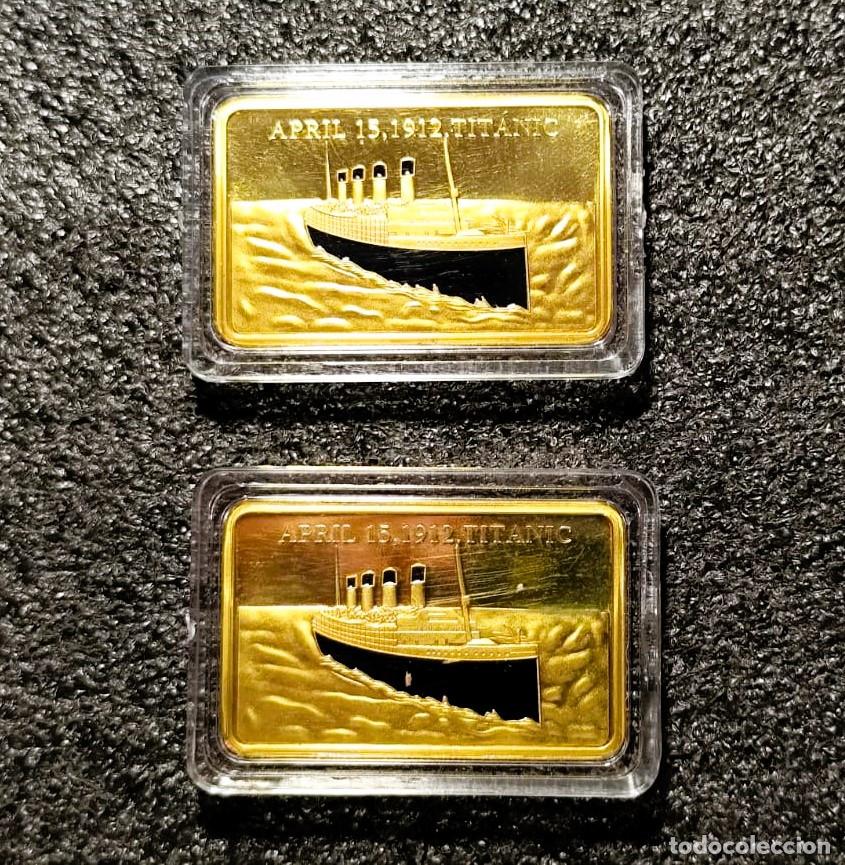 Joyeria: 2 Lingotes conmemorativos &ndash; Homenaje al Titanic (15 de abril de 1912)