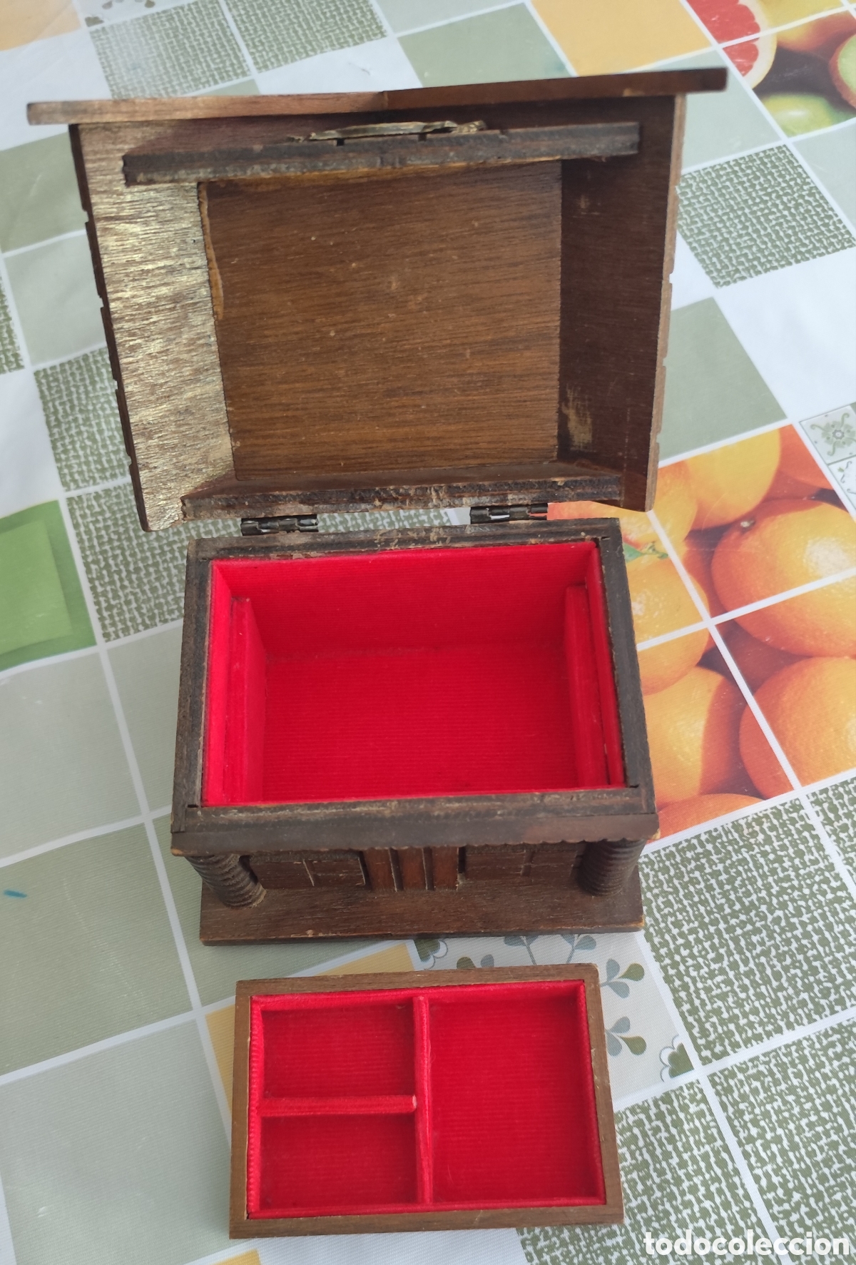 Joyeria: Joyero Vintage de madera maciza - Foto 2