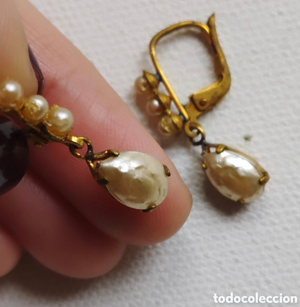 Joyeria: Pendientes Perlas A&ntilde;os 20 - Foto 2