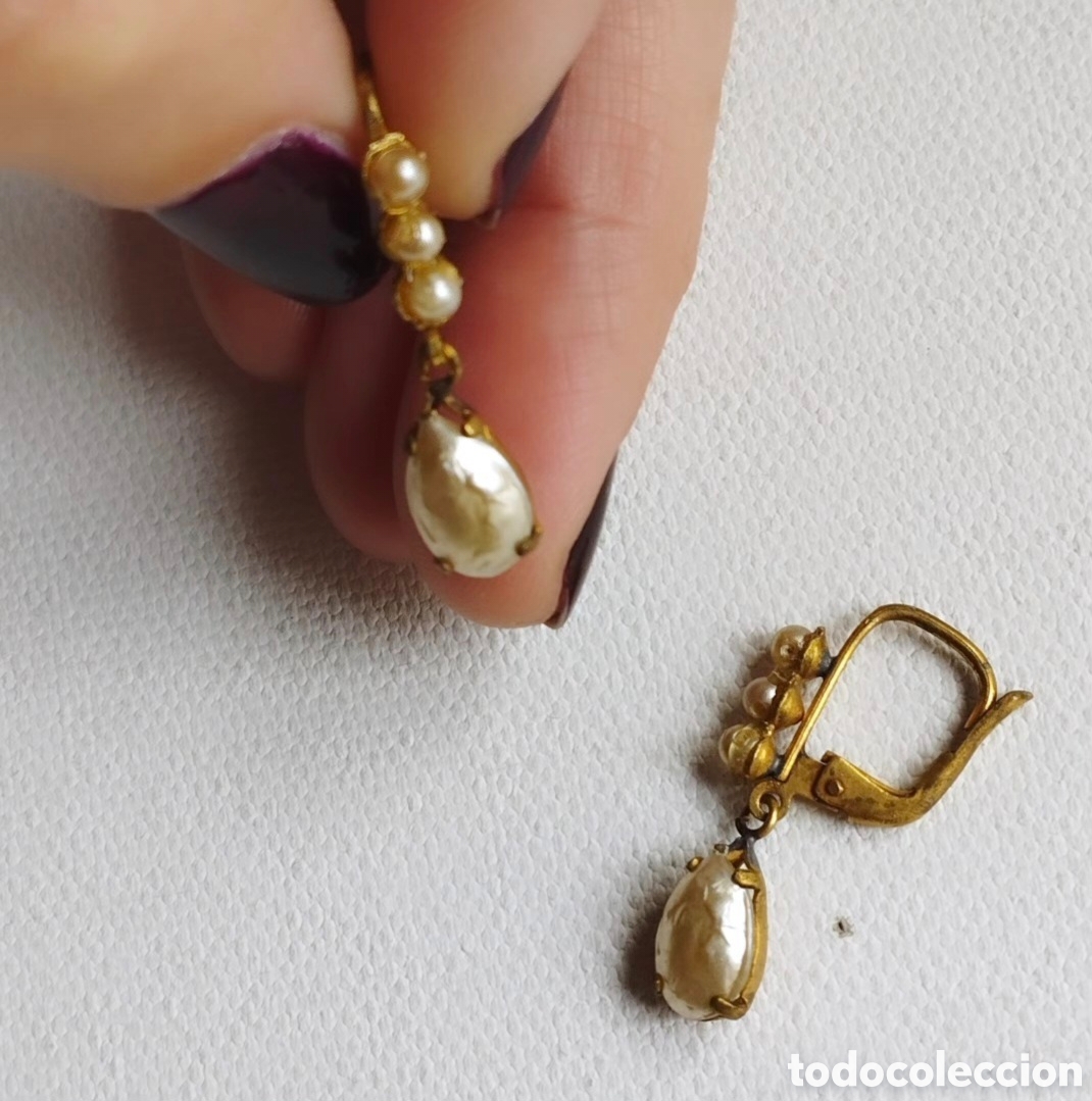 Joyeria: Pendientes Perlas A&ntilde;os 20 - Foto 3