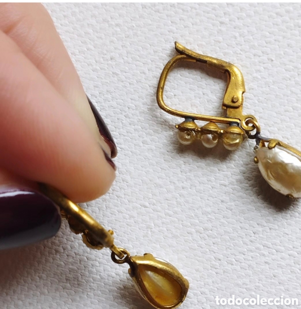 Joyeria: Pendientes Perlas A&ntilde;os 20 - Foto 5