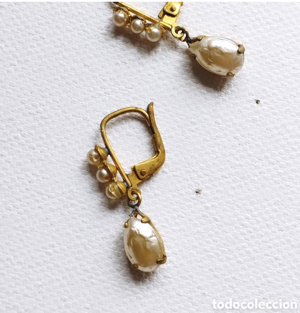 Joyeria: Pendientes Perlas A&ntilde;os 20