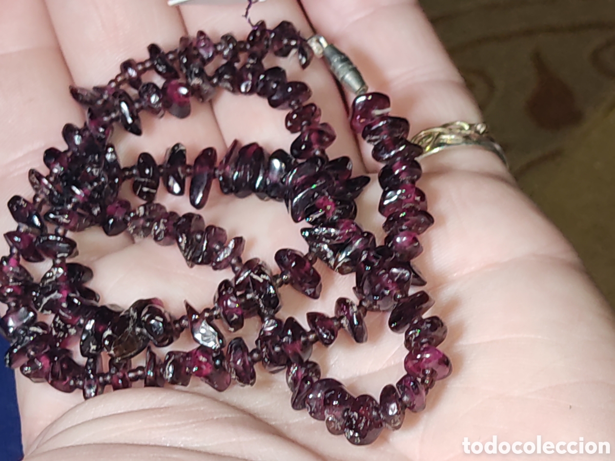 Joyeria: Collar de granates naturales.Vintage.*W* - Foto 3