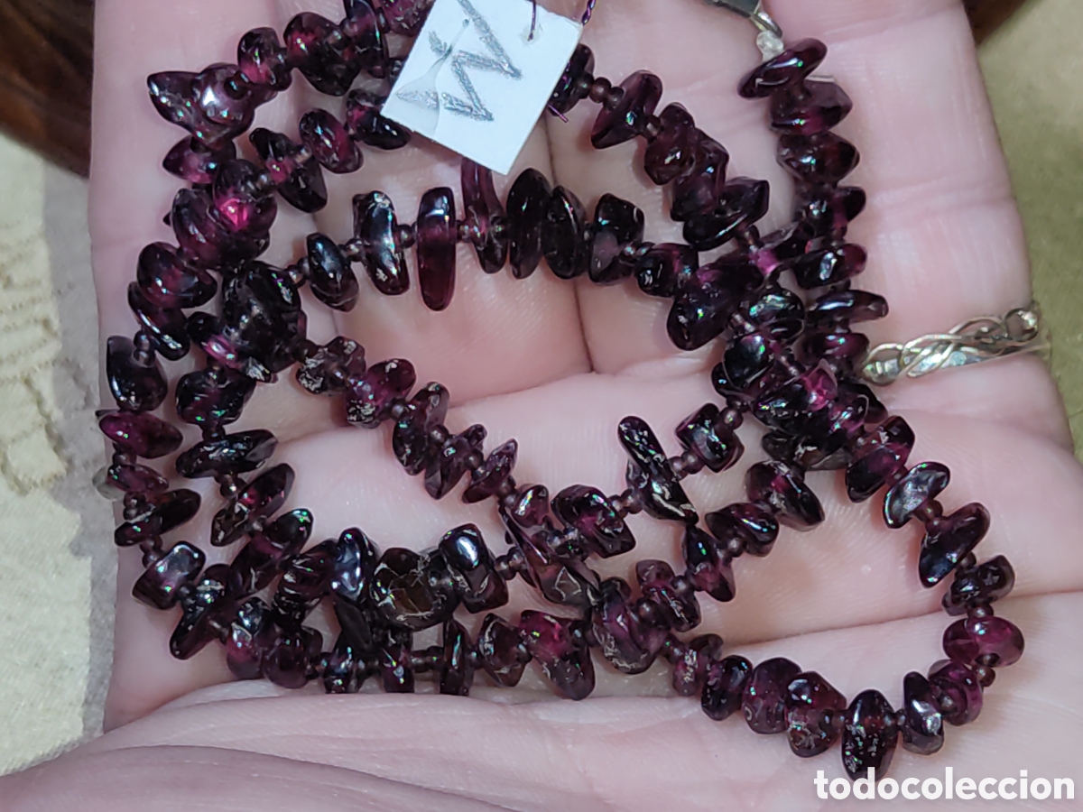 Joyeria: Collar de granates naturales.Vintage.*W* - Foto 4