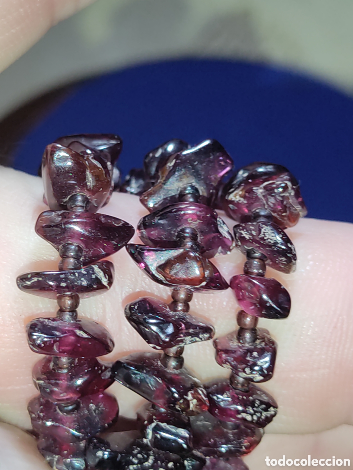 Joyeria: Collar de granates naturales.Vintage.*W* - Foto 6