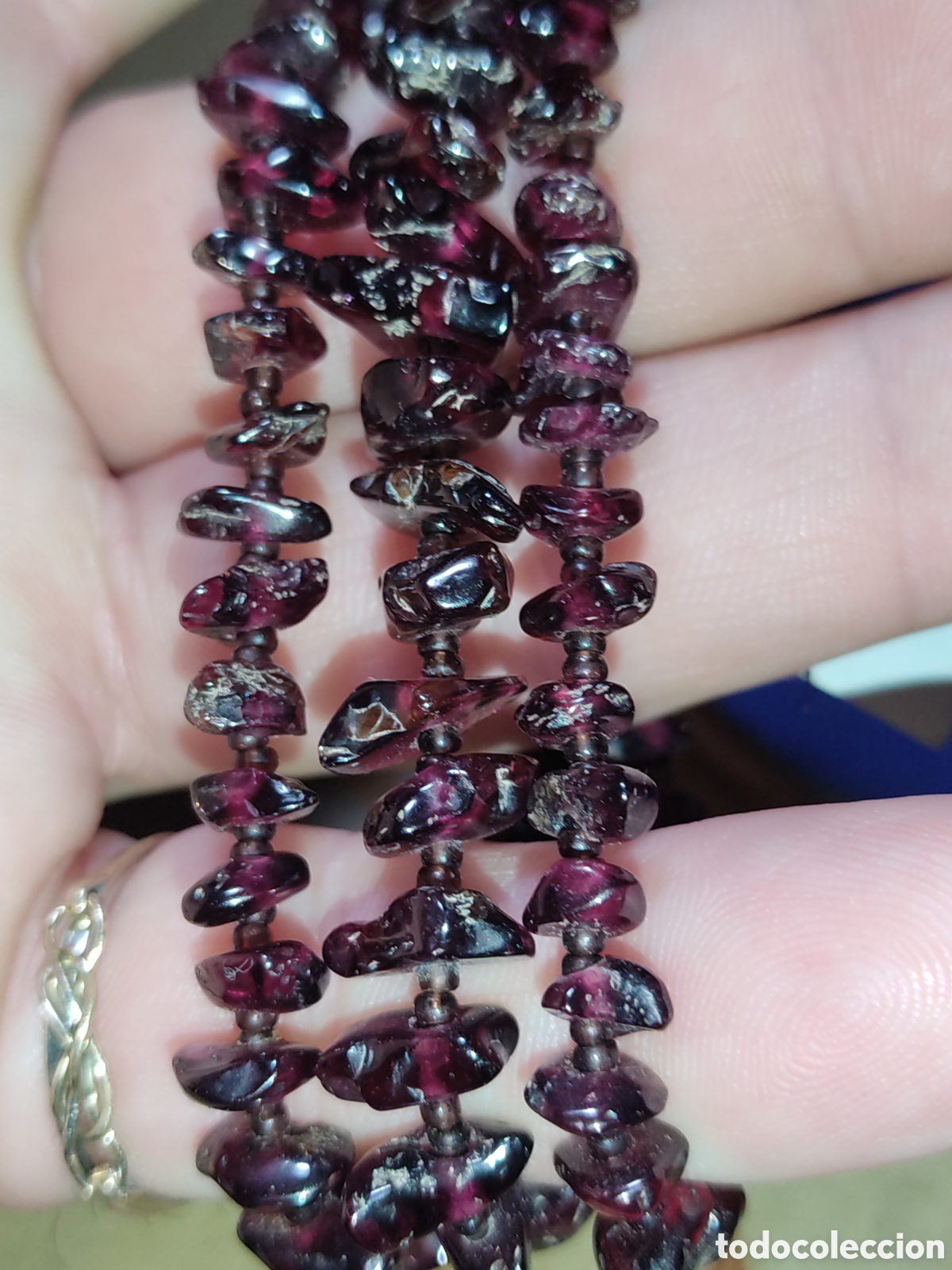 Joyeria: Collar de granates naturales.Vintage.*W* - Foto 7