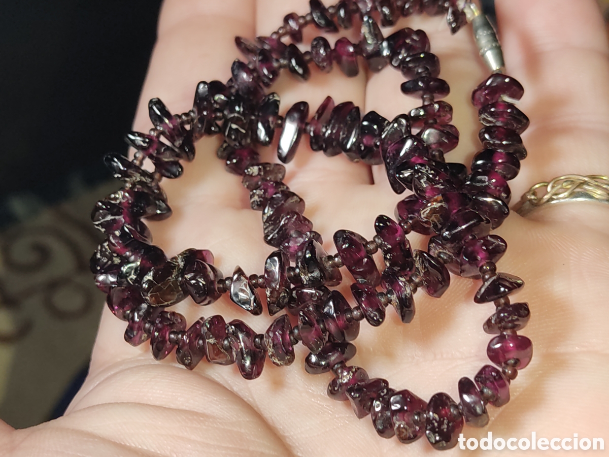 Joyeria: Collar de granates naturales.Vintage.*W*