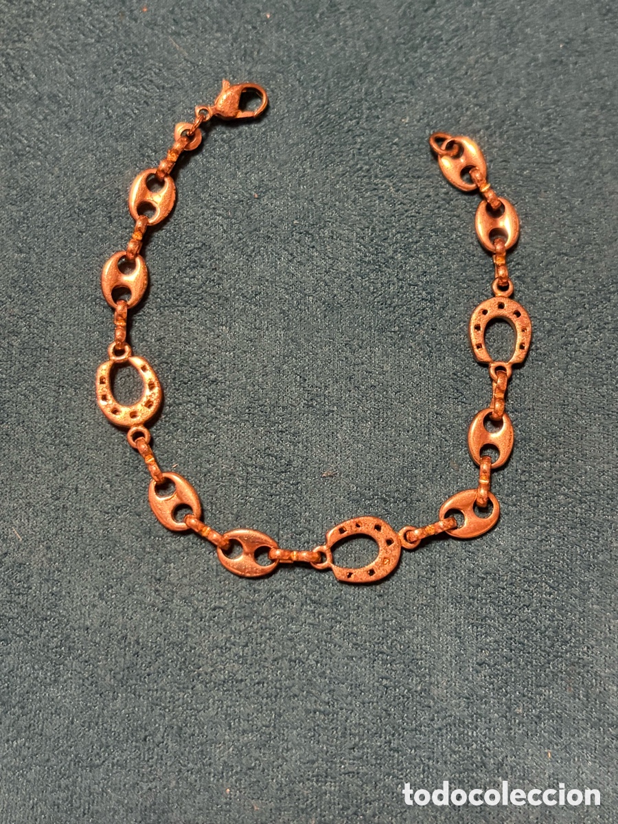 Joyeria: Pulsera de metal dotado vintage
