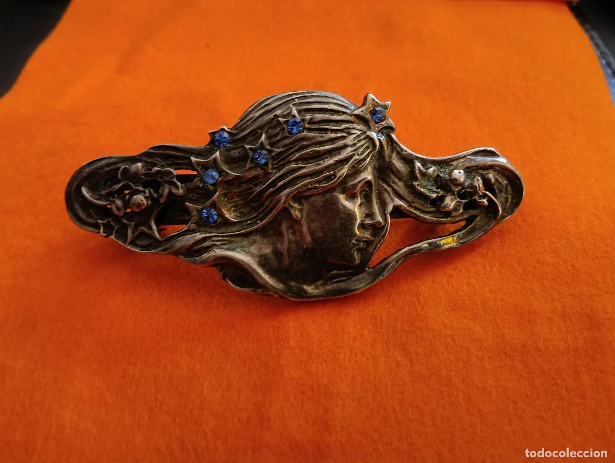 Joyeria: ANTIGUA PINZA SUJETAPELO MODERNISTA - ART NOUVEAU
