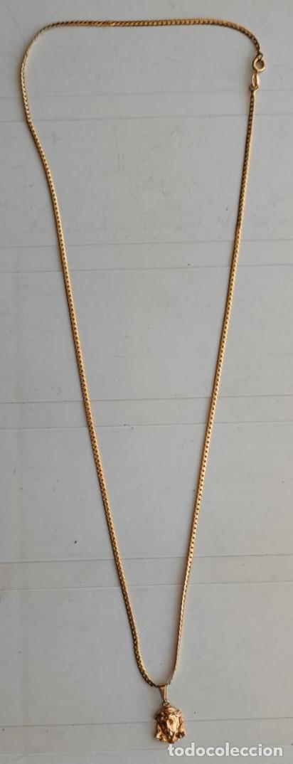 Joyeria: BONITA CADENA DE 80 CM RECUBIERTA DE ORO LAMINADO GF 18K CON CABEZA DE CRISTO