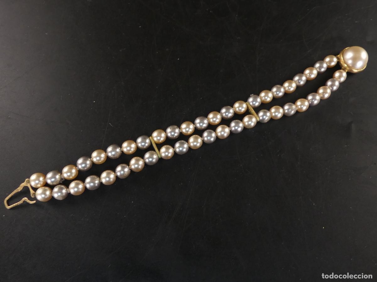 Joyeria: Pulsera de Cuentas Tipo Perlas Sierre Dorado - Foto 2