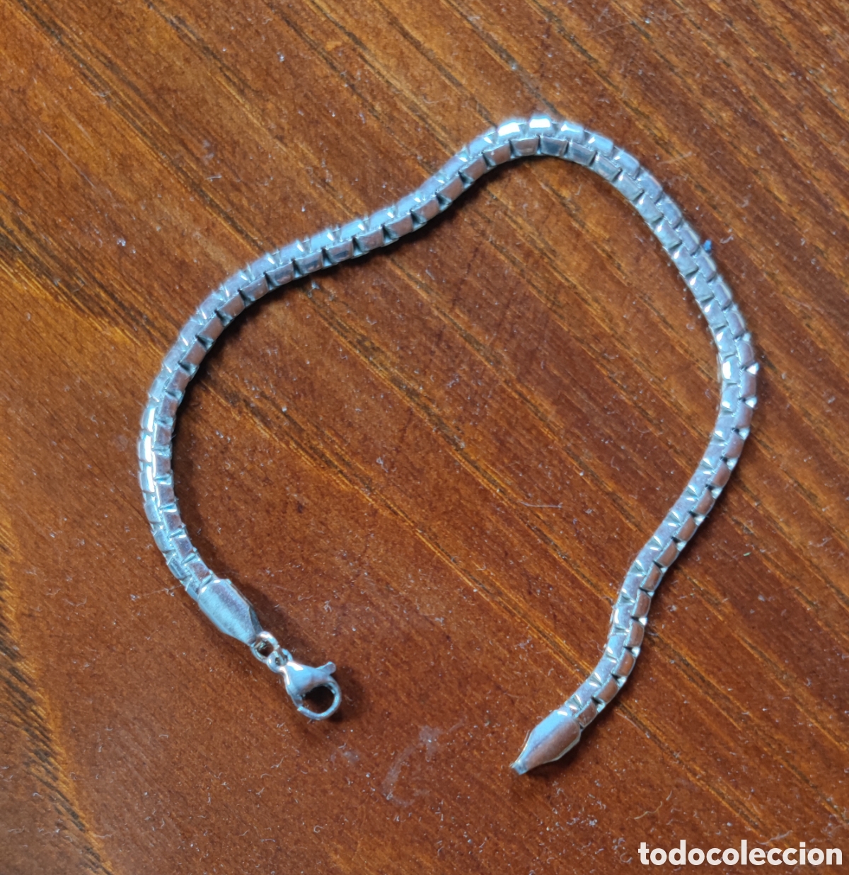 Joyeria: PULSERA DE ACERO INOXIDABLE. Largo 19Cm. Ancho 5mm. Como Nueva.