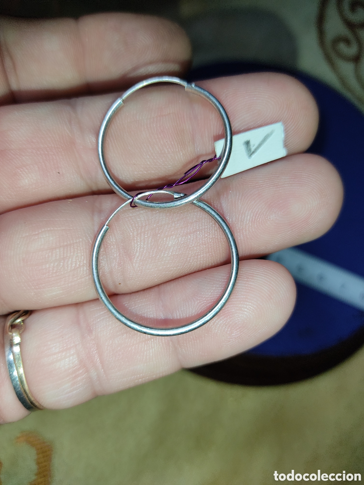 Joyeria: Pendientes aros & aretes de plata. - Foto 3