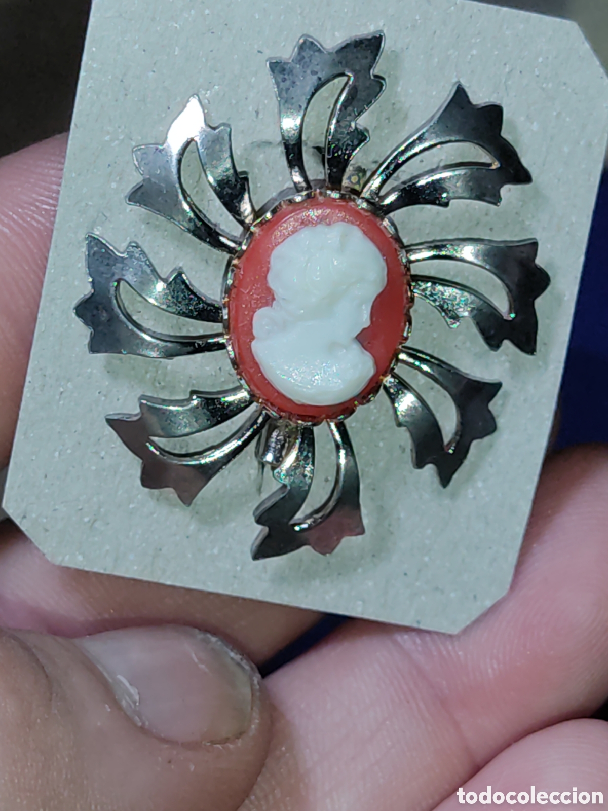 Joyeria: Broche camafeo.Vintage.