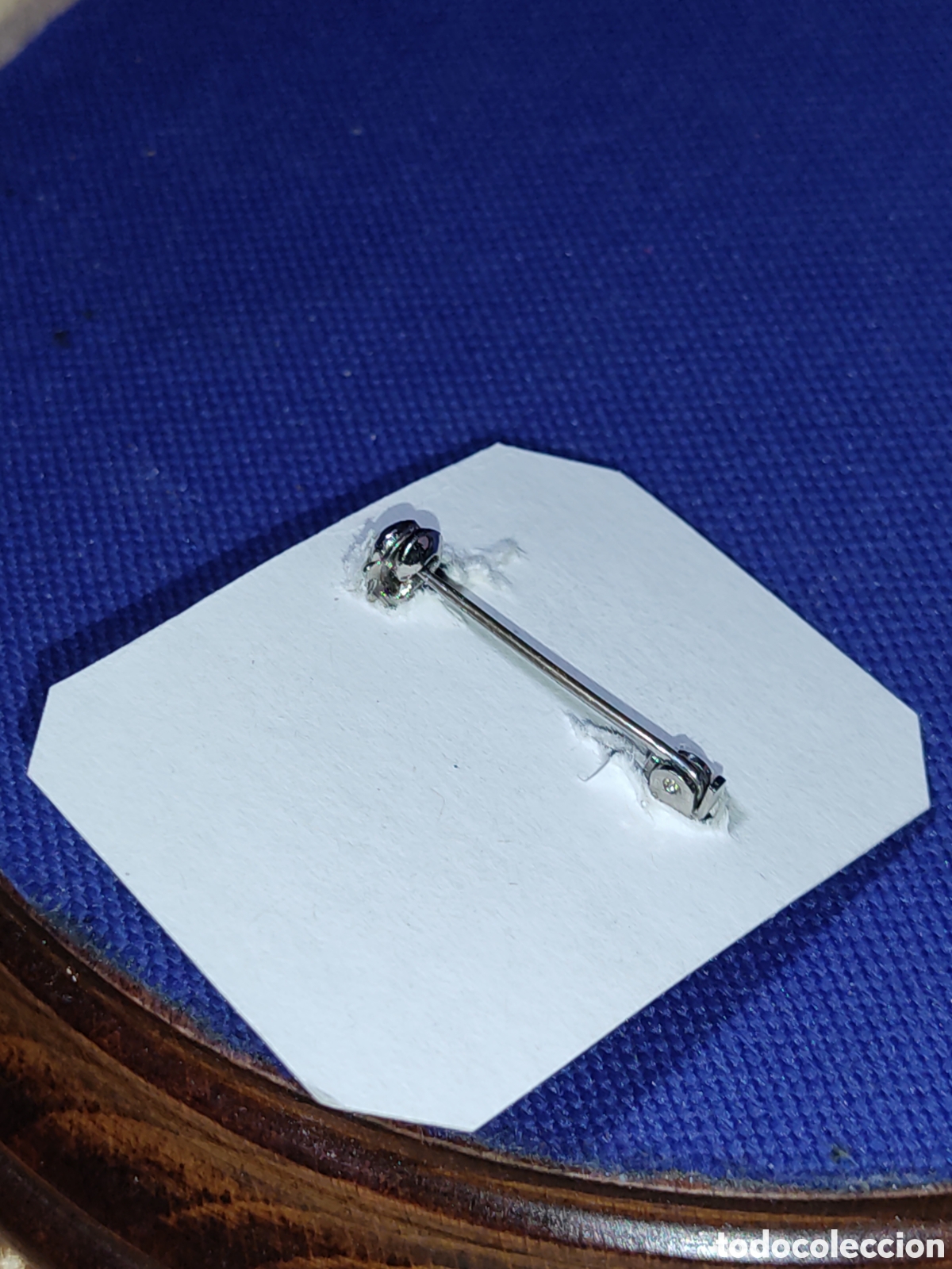 Joyeria: Antiguo Broche plateado con cristales. - Foto 3