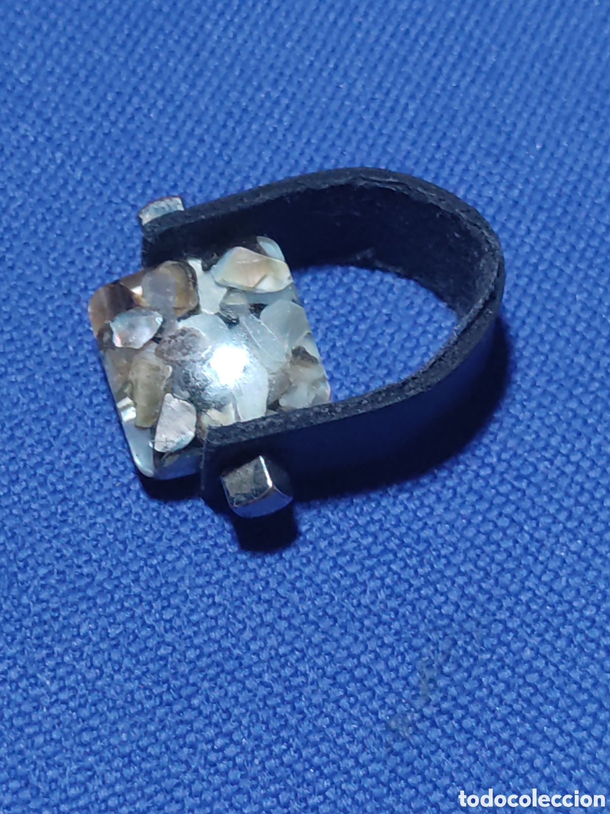 Joyeria: Anillo de n&aacute;car acr&iacute;lico reversible. - Foto 6