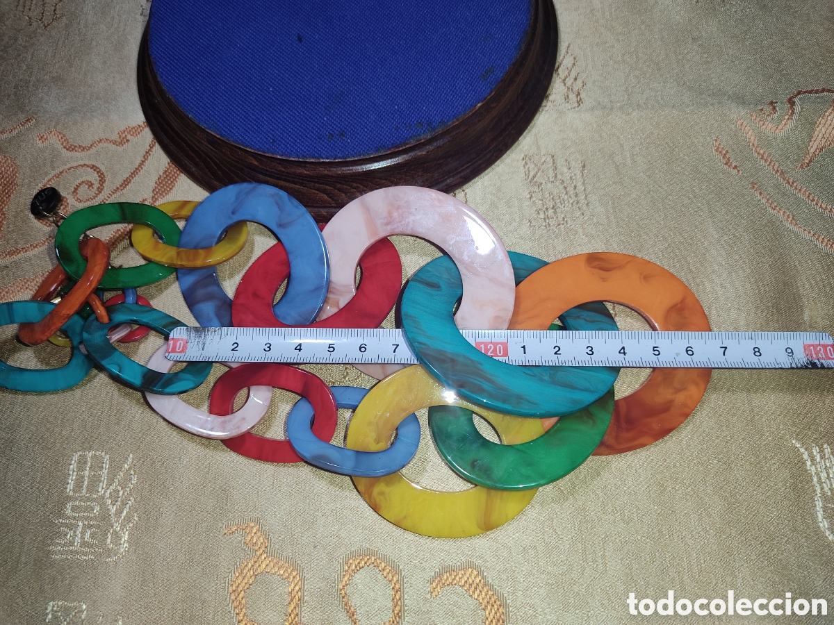 Joyeria: Collar de aros grandes acr&iacute;licos - Foto 5