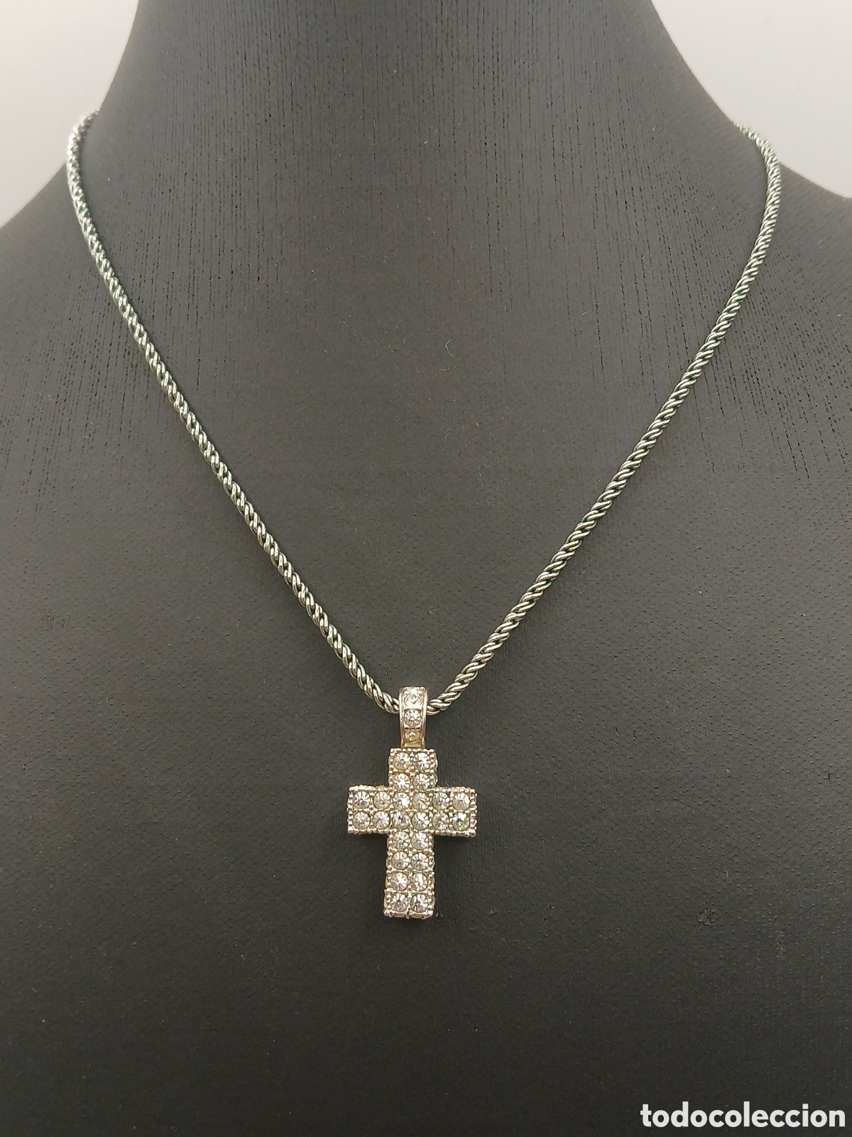 Joyeria: Collar Swarovski metal plateado