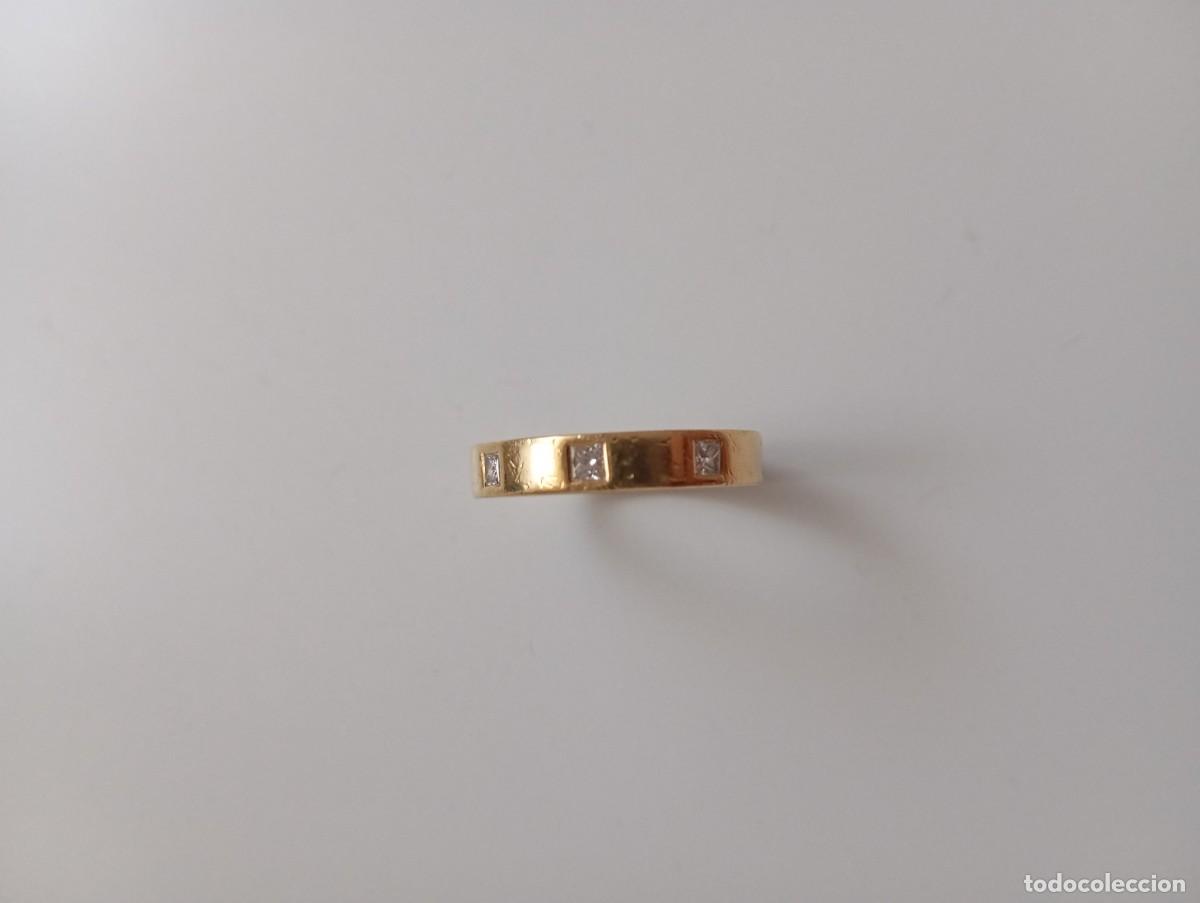 Joyeria: Alianza anillo de oro con piedras incrustradas - Foto 7