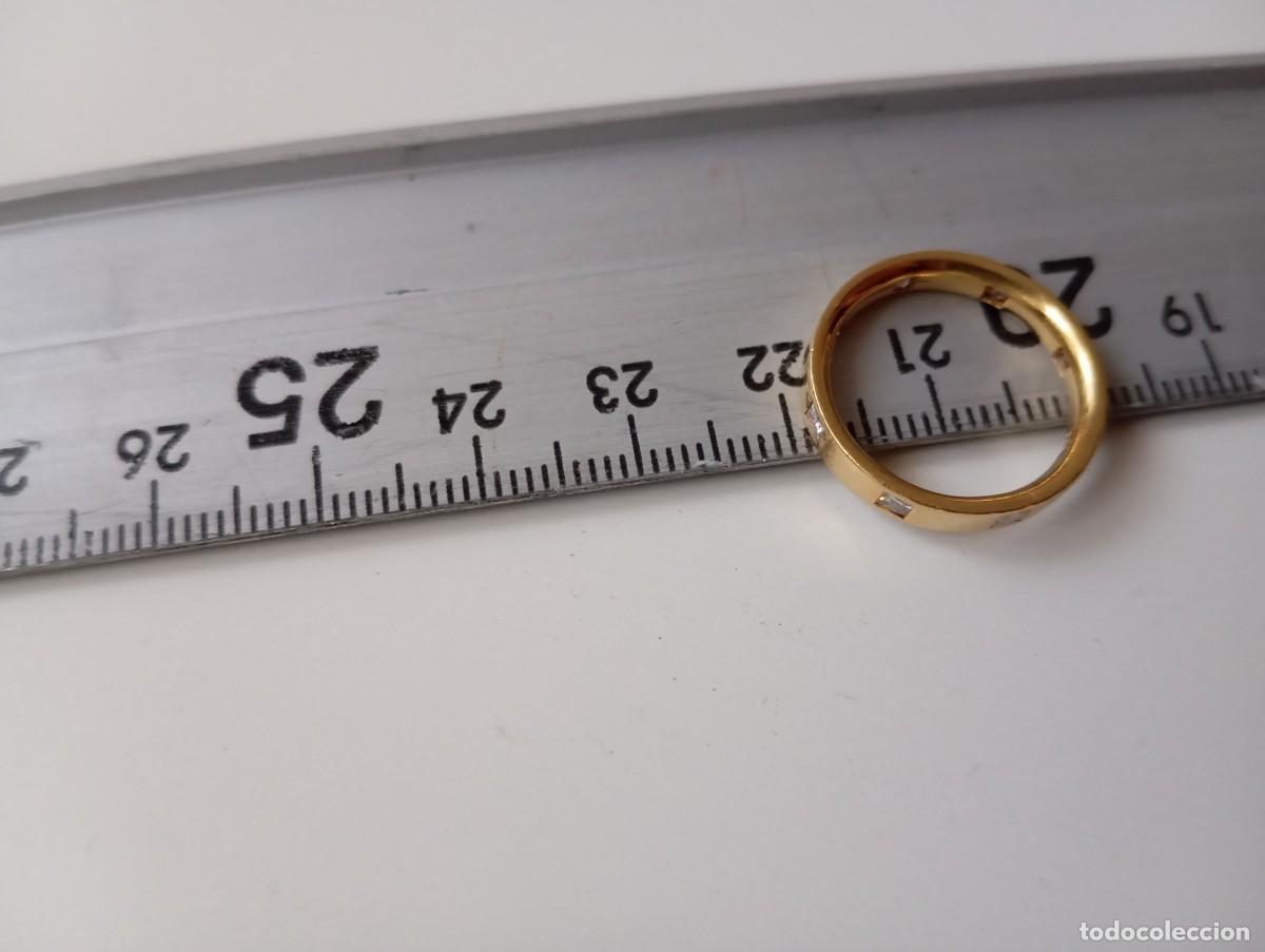 Joyeria: Alianza anillo de oro con piedras incrustradas - Foto 11