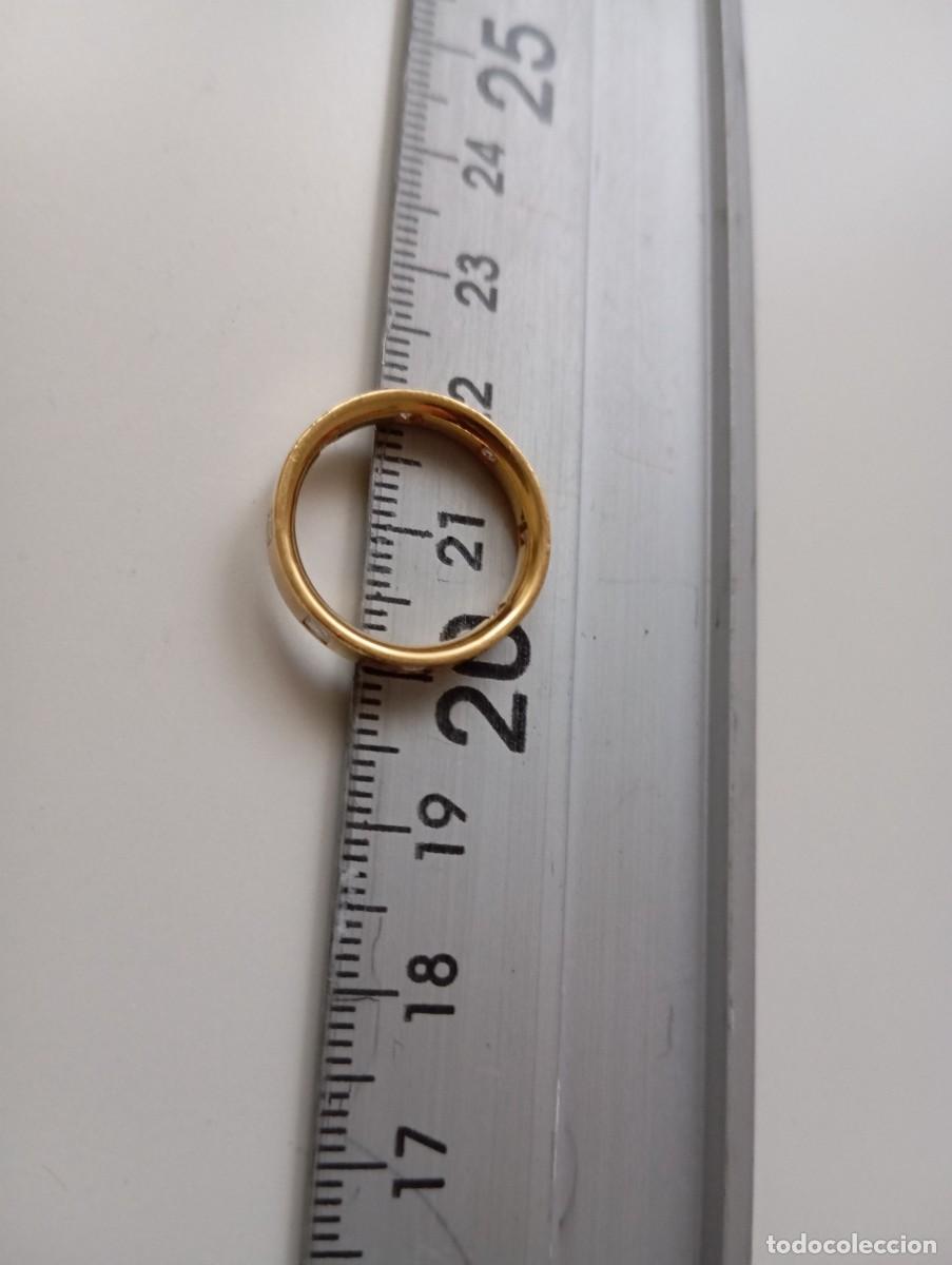 Joyeria: Alianza anillo de oro con piedras incrustradas - Foto 12