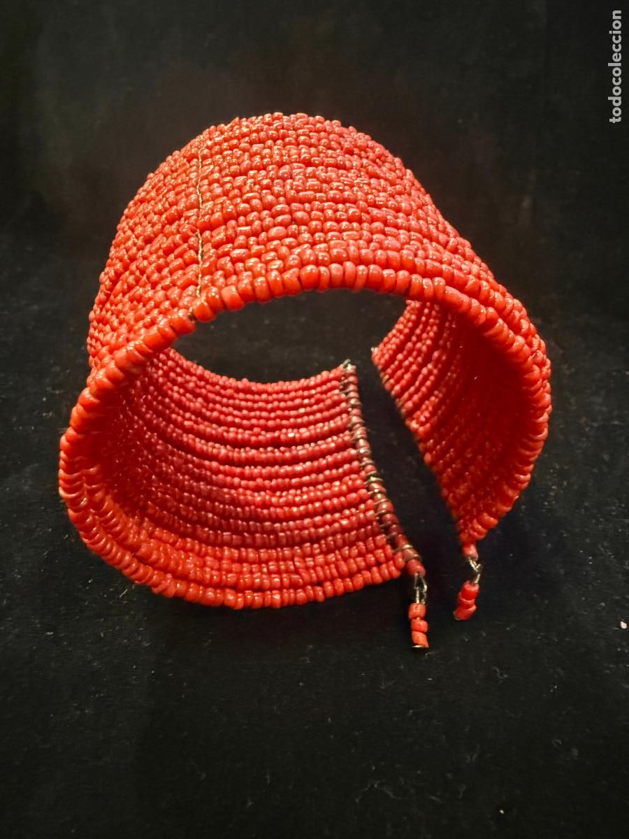 Joyeria: PRECIOSA PULSERA BRAZALETE DE CORAL - MEDIDA 6 CM
