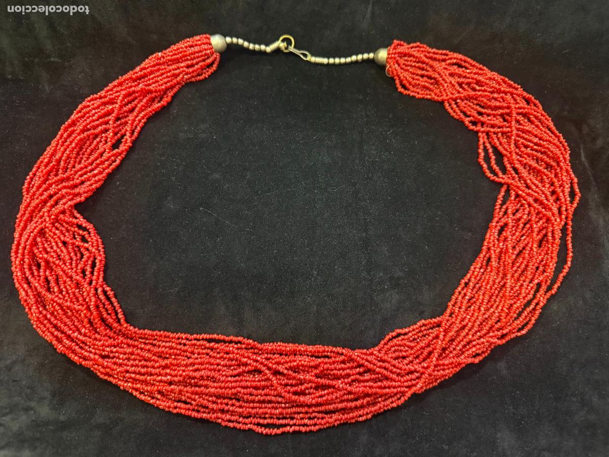 Joyeria: COLLAR DE CORAL CON 29 HILOS - MEDIDA ABIERTO 84 CM